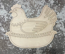 Load image into Gallery viewer, 18" Chicken Candy Dish Wood Craft Blank