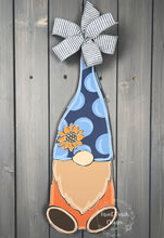 Load image into Gallery viewer, 21” Plain Skinny Gnome Door Hanger Wood Cut Out