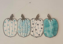 Load image into Gallery viewer, 22” x 9” Pumpkin Row Door Hanger Wood Cutouts