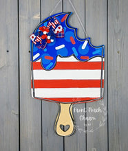 Load image into Gallery viewer, 19" x 11.5" Popsicle Door Hanger Wood Craft Blank