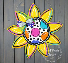 Load image into Gallery viewer, 18.5" Sunflower or Poinsettia Blank Wood Door Hanger Craft Blank