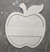 Load image into Gallery viewer, 19" x 16.5" Layered Apple Door Hanger Wood Cutout