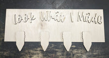 Load image into Gallery viewer, 18" x 6" Look What I Made Door Hanger Wood Cutout