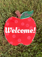 Load image into Gallery viewer, 19" x 16.5" Layered Apple Door Hanger Wood Cutout