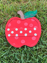 Load image into Gallery viewer, 19" x 16.5" Layered Apple Door Hanger Wood Cutout
