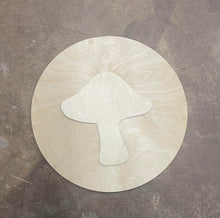 Load image into Gallery viewer, 11.5" Mushroom For Rounds Wood Cutouts