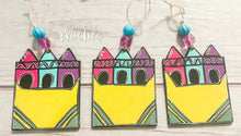 Load image into Gallery viewer, 5" Crayon Box Ornament