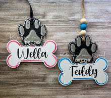 Load image into Gallery viewer, 5" Paw and Bone Ornament