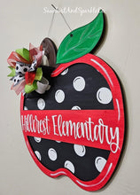 Load image into Gallery viewer, 19" x 16.5" Layered Apple Door Hanger Wood Cutout