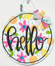 Load image into Gallery viewer, 15” Circle Round Door Hanger Wood Craft Blank