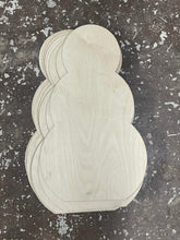 Load image into Gallery viewer, 10 pack 19” Reversible Snowman/Stacked Pumpkins Door Hanger Craft Blanks
