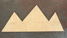 Load image into Gallery viewer, 22" x 9" Mountain Range Door Hanger Wood Cutout