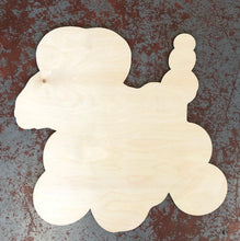 Load image into Gallery viewer, 18" x 17.5" Bead Dog Door Hanger Wood Craft Blank