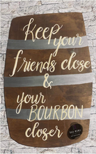 Load image into Gallery viewer, 23" x 15" Whiskey Barrel Door Hanger Wood Cutout