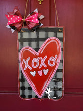 Load image into Gallery viewer, 17” Scroll Bottom Square Door Hanger Wood Cutout