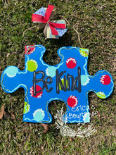 Load image into Gallery viewer, 17" Puzzle Piece Wooden Door Hanger Cutout