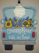 Load image into Gallery viewer, 20" Whimsy Truck Back Door Hanger Wood Cutout