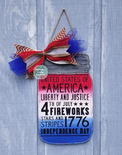 Load image into Gallery viewer, 19" Mason Jar Door Hanger Wood Craft Blank