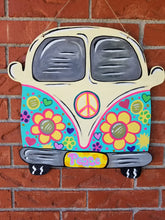 Load image into Gallery viewer, 19” Hippie Bus Door Hanger Wood Craft Blank
