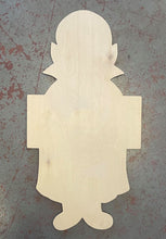 Load image into Gallery viewer, 22” x 11.5” Vampire With Plaque Door Hanger Wood Cutout