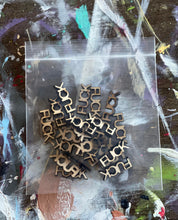 Load image into Gallery viewer, 18+ ONLY- 25 Piece 1.5" Bag Of Fucks Wood Cutout