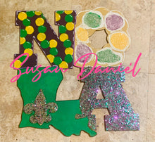 Load image into Gallery viewer, 17.5” x 19” NOLA Door Hanger Wood Craft Blank