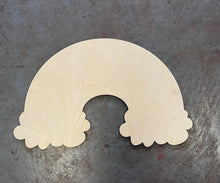 Load image into Gallery viewer, 22” x 13” Traditional Rainbow Door Hanger Wood Craft Blank