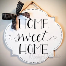 Load image into Gallery viewer, 18” x 17” Bubbled Plaque Door Hanger Wood Cutout