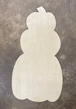 Load image into Gallery viewer, 21" x 11.5" NEW Pumpkin Stack Door Hanger Wood Cutout