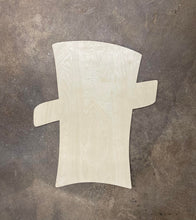 Load image into Gallery viewer, 19" x 15" Whimsical Snowman/Scarecrow Door Hanger Wood Cutout