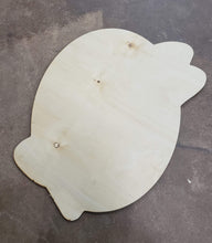 Load image into Gallery viewer, 21" x 20" Candy Corn Frame Door Hanger Wood Cutouts