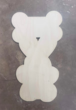 Load image into Gallery viewer, 21” x 12" Love Paw Print Tri Piece Door Hanger Wood Cutout