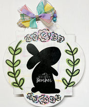 Load image into Gallery viewer, 18” x 17” Bubbled Plaque Door Hanger Wood Cutout