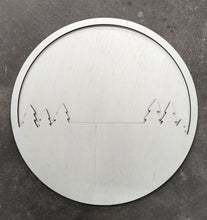 Load image into Gallery viewer, 15" Layered Forest Scene Circle Door Hanger Wood Craft Blank