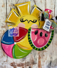 Load image into Gallery viewer, 19" x 17" Summertime Trio Door Hanger Wood Craft Wood Blank