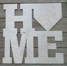 Load image into Gallery viewer, 19" HOME -Home Plate Door Hanger Wood Craft Blank