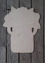 Load image into Gallery viewer, 21” Milk Can With Cotton Top Door Hanger Wood Cutout