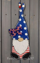 Load image into Gallery viewer, 21” Plain Skinny Gnome Door Hanger Wood Cut Out