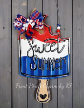 Load image into Gallery viewer, 19" x 11.5" Popsicle Door Hanger Wood Craft Blank