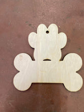 Load image into Gallery viewer, 5" Paw and Bone Ornament