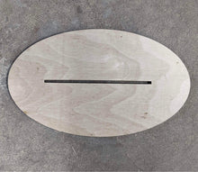 Load image into Gallery viewer, 12.5” x 7” Stand for 19” Pumpkin Stack and 21" Elf Holding Plaque Wood Cutout