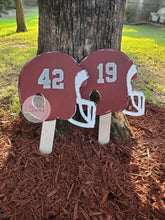 Load image into Gallery viewer, 22" x 16.5" Football Helmet Yard Stake