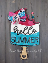 Load image into Gallery viewer, 19" x 11.5" Popsicle Door Hanger Wood Craft Blank