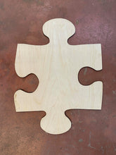Load image into Gallery viewer, 22" Puzzle Piece Door Hanger Wood Cutout