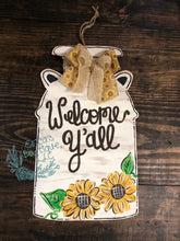Load image into Gallery viewer, 19” Milk Can Door Hanger Wood Craft Blanjk