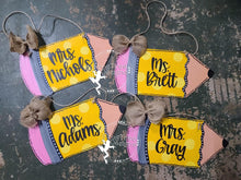 Load image into Gallery viewer, 19” Chunky Pencil Door Wood Cutout Door Hanger