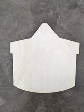 Load image into Gallery viewer, 18” x 17" Witch Bucket Door Hanger Wood Cutout