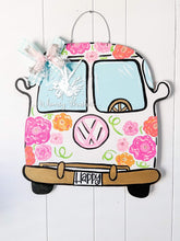 Load image into Gallery viewer, 19” Hippie Bus Door Hanger Wood Craft Blank
