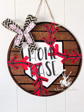 Load image into Gallery viewer, 15” Circle Round Door Hanger Wood Craft Blank