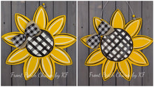 Load image into Gallery viewer, 18.5" Sunflower or Poinsettia Blank Wood Door Hanger Craft Blank
